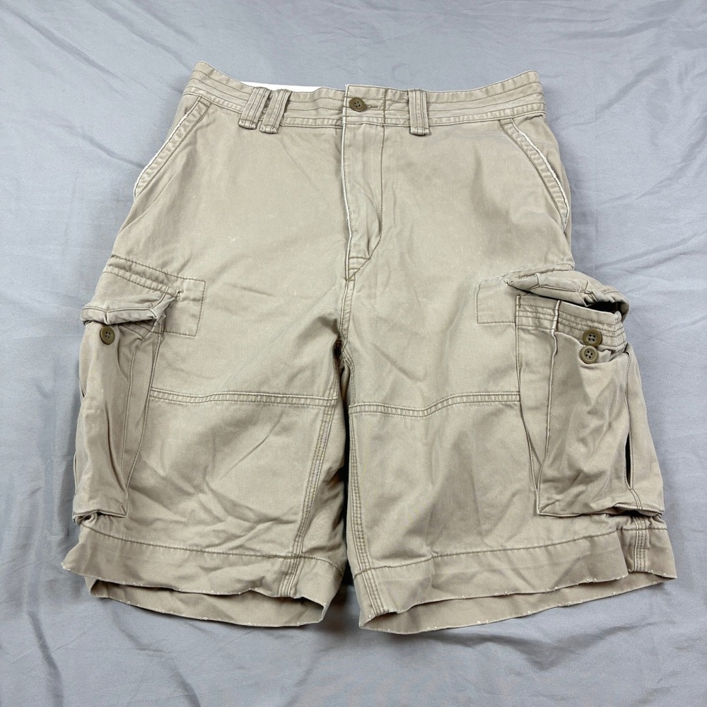 Polo Ralph Lauren Cargo Shorts Mens 33 Tan Khaki Cotton Utility Classic Fit